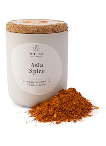 POTLUCK | Asia Spice | Gewürzmischung im Keramiktopf | 80g | Vegan, glutenfrei und mit natürlichen Inhaltsstoffen von Potluck Gewürzfreunde
