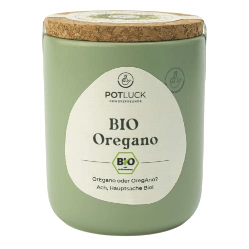 POTLUCK | Bio Oregano | Gewürzmischung im Keramiktopf | 15g | Vegan, glutenfrei und mit natürlichen Inhaltsstoffen von POTLUCK Gewürzfreunde