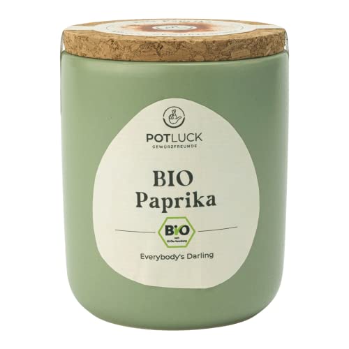 POTLUCK | Bio Paprika | Gewürzmischung im Keramiktopf | 80g | Vegan, glutenfrei und mit natürlichen Inhaltsstoffen von POTLUCK Gewürzfreunde