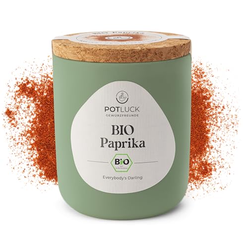 POTLUCK | Bio Paprika | Gewürzmischung im Keramiktopf | 80g | Vegan, glutenfrei und mit natürlichen Inhaltsstoffen von POTLUCK Gewürzfreunde