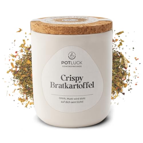 POTLUCK I Crispy Bratkartoffeln I Gewürzzubereitung im Keramiktopf I 60g I Vegan, glutenfrei und mit natürlichen Inhaltsstoffen POTLUCK I Crispy Bratkartoffeln I Gewürzzubereitung im Keramiktopf I 60g I Vegan, glutenfrei und mit natürlichen Inhaltsstoffen von POTLUCK Gewürzfreunde