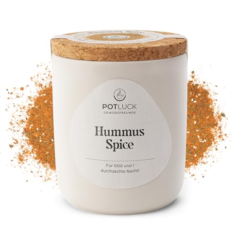 POTLUCK | Hummus Spice | Gewürzmischung im Keramiktopf | 65g | Vegan, glutenfrei und mit natürlichen Inhaltsstoffen von Potluck Gewürzfreunde