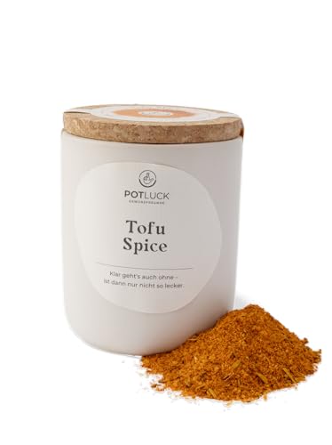 POTLUCK | Tofu Spice | Gewürzmischung im Keramiktopf | 80g | Vegan, glutenfrei und mit natürlichen Inhaltsstoffen von POTLUCK Gewürzfreunde