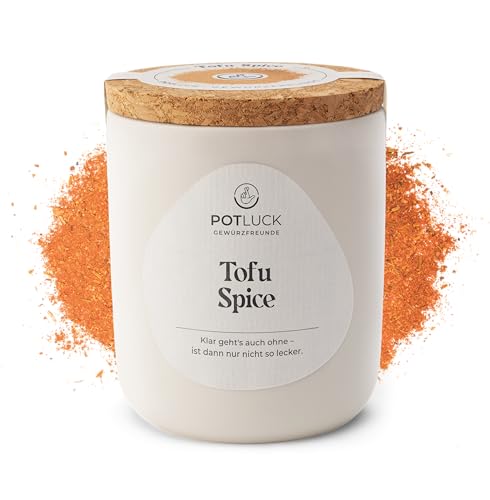 POTLUCK | Tofu Spice | Gewürzmischung im Keramiktopf | 80g | Vegan, glutenfrei und mit natürlichen Inhaltsstoffen von Potluck Gewürzfreunde