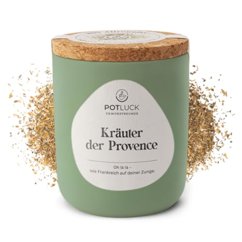 POTLUCK | Kräuter der Provence | Gewürzmischung im Keramiktopf | 30g | Vegan, glutenfrei und mit natürlichen Inhaltsstoffen von Potluck Gewürzfreunde