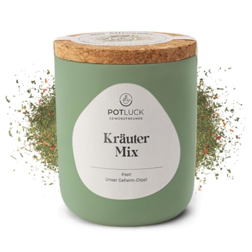 POTLUCK I Kräuter Mix I Gewürzzubereitung im Keramiktopf I 50g I Vegan, glutenfrei und mit natürlichen Inhaltsstoffen von Potluck Gewürzfreunde