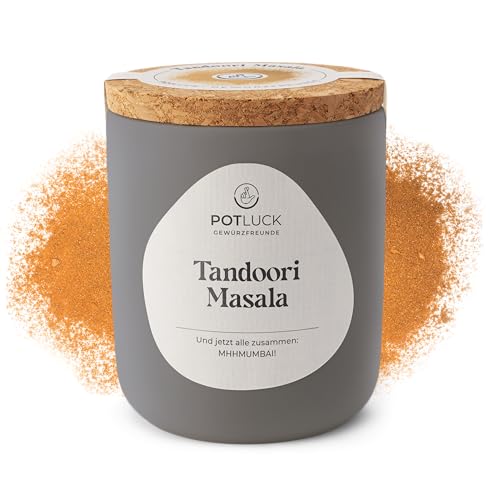 POTLUCK | Tandoori Masala | Gewürzzubereitung im Keramiktopf | 60g | Vegan, glutenfrei und mit natürlichen Inhaltsstoffen von POTLUCK Gewürzfreunde