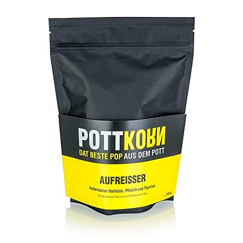 Pottkorn - Aufreisser, Popcorn mit Hartkäse, Pfirsich & Thymian, 80g (150 GR) von Pottkorn