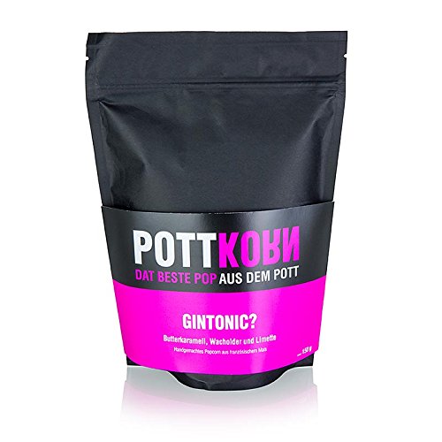 Pottkorn - GinTonic, Popcorn mit Butterkaramell, Wacholder & Limette, 150g von Pottkorn