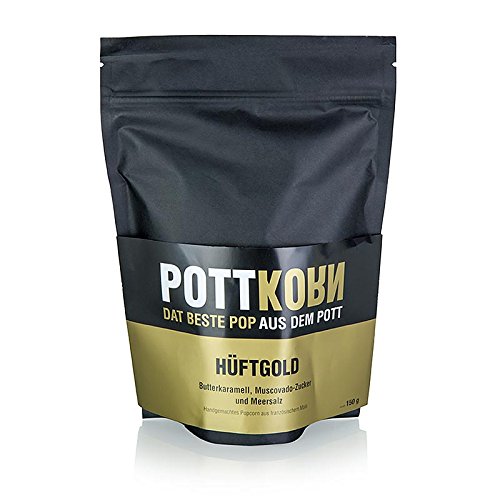 Pottkorn - Hüftgold, Popcorn mit Butterkaramell, Muscovado, Meersalz, 150g von Pottkorn