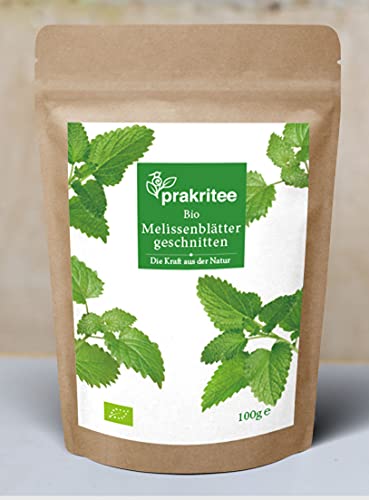 BIO Melissenblätter 100g | Melissenblätter geschnitten | Melissenblätter | Nachhaltig und biologisch angebauten Melisse | ORGANIC Lemon balm leaves cutted | DE-ÖKO-044 von Prakritee