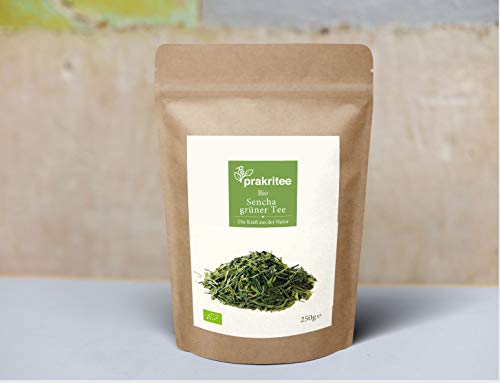 BIO Sencha Grüntee 250g | Grüntee | ORGANIC Sencha Green Tea | Premium-Qualität Tee | 250g | DE-ÖKO-044 von Prakritee