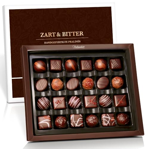 Pralinenbote Genussmanufaktur - 24 Pralinen mit Zartbitter Schokolade, handgefertigt von deutschen Chocolatiers, das Geschenk mit zartbitter Pralinen Pralinenbote Genussmanufaktur - 24 Pralinen mit Zartbitter Schokolade, handgefertigt von deutschen Chocolatiers, das Geschenk mit zartbitter Pralinen von Pralinenclub