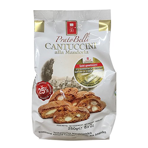 Prato Belli 'Cantuccini' Gebäck mit Mandeln, 250g von Prato Belli