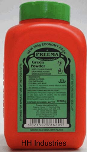 Preema 500 g grüne Lebensmittelfarbe, Färbung von Preema