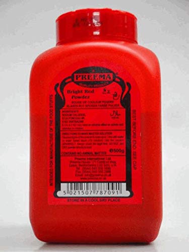 Preema Lebensmittelfarbe Pulver Rot - 500g von Preema