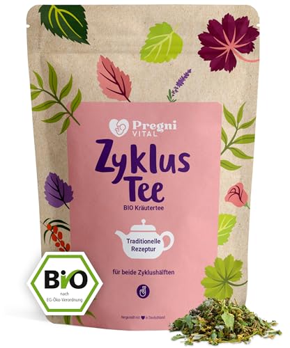 PregniVital® - BIO Zyklustee - unterstütze deinen Traum mit traditionellen Frauenkräutern (Frauenmantel, Himbeerblätter, Schafgarbe) - raffiniert und mild im Geschmack von PregniVital