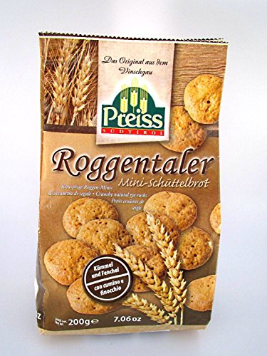 Vinschgauer Roggentaler Preiss 10 x 200 gr. - Karton von Preiss Bäckerei