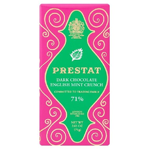 Prestat Dark Chocolate English Mint Crunch Bar 75G von Prestat