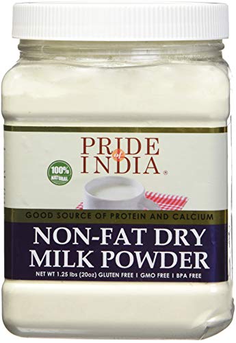 Pride Of India - Fettfreie Trockenmilchpulver - Protein & Calcium reich - 1,25 lbs (20oz) Jar von Pride Of India