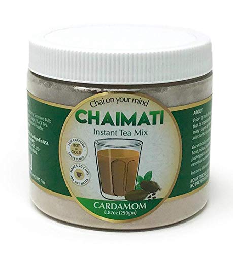 Pride Of India Kardamom chai latte Instant-Tee Vormischung pulverisiert, 8,82 Unzen (250gm) jar (macht 20 Tassen) von Pride Of India