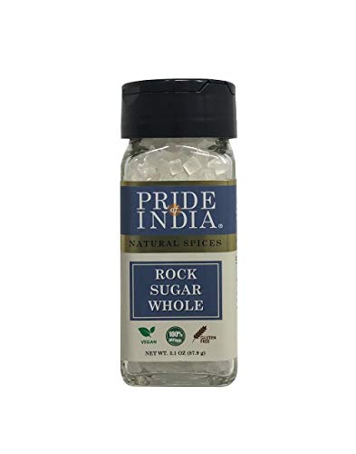 Pride Of India - Natürlicher Kristall-Steinzucker - 88 g Dual-Sifter-Glas, authentische indische Zuckerkristalle, zum Süßen von Milch Pride Of India - Natürlicher Kristall-Steinzucker - 88 g Dual-Sifter-Glas, authentische indische Zuckerkristalle, zum Süßen von Milch von Pride Of India