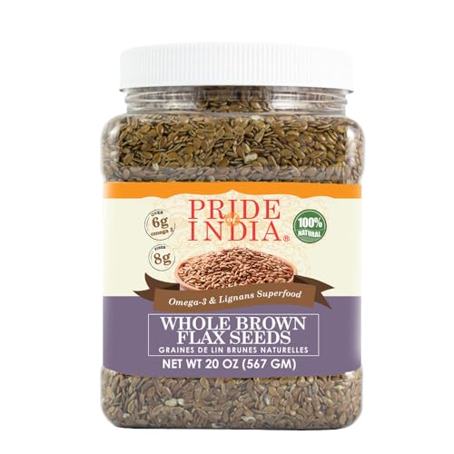 Pride Of India braun Leinsamen Lignan Omega3 & Supernahrungsmittel, 1,40 lbs jar Pride Of India braun Leinsamen Lignan Omega3 & Supernahrungsmittel, 1,40 lbs jar von Pride Of India