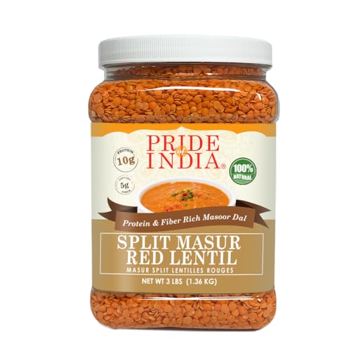Pride Of India indian Split roten Linsen Masur Protein und ballaststoffreiche Masur dal von Pride Of India