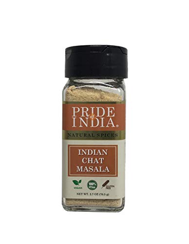 Pride of India - Indischer Chat Masala Sesaoning Spice - 77 g kleines Doppel-Sichtglas von Pride Of India