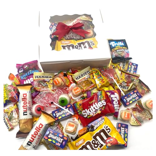 P & L World Süßigkeiten Box 750 g,Mystery box, Pinata, überraschungsbox, Süßigkeiten großpackungen, Candy Box,Snackbox,Geschenkebox, Geschenke für Kinder, Haribo,Skittles,Gummibärchen von Prim & Lush World