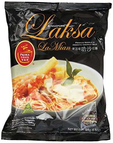 Prima Taste Laksa La Mian, 185g, (Packung mit 6 Stück) von Prima Taste