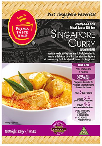 Prima Taste Singapore Curry Sauce Kit, 10.58-Ounce Boxes (Pack of 4) von Prima Taste