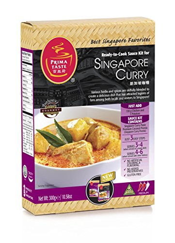 Prima Taste Singapore Curry Sauce Kit, 10.58-Ounce Boxes (Pack of 4) von Prima Taste