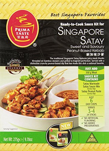 Prima Taste Singapore Kebab Satay Sauce Kit, 9.7-Ounce Boxes (Pack of 4) by Prima Taste von Prima Taste