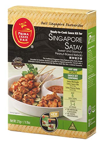 Prima Taste Singapore Satay, Kochfertiger Saucen-Bausatz, 275 g von Prima Taste