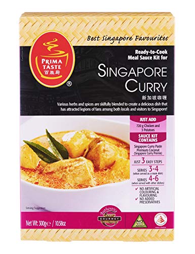 Prima Taste Singapur Curry Kochset, 300 g, 4 Stück von Prima Taste