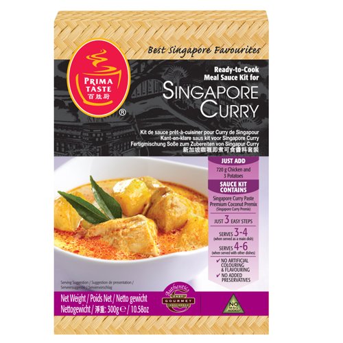 Ready-to-Cook-Sauce-Kit für Singapur Curry von Prima Taste