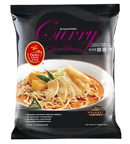 Singapore Curry La Mian Curry Nudeln 3er Pack von Prima Taste