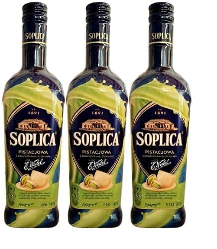 3 x NEUHEIT Soplica Wedel Pistazie mit weißer Schokolade 0,5L 15% pistacja biala czekolada von Prima