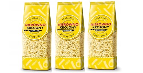 3 x Pol Mak Suppennudeln dünn geschnitten Eiernudeln Pasta 250g makaron jajeczny do rosolu zupy von Prima