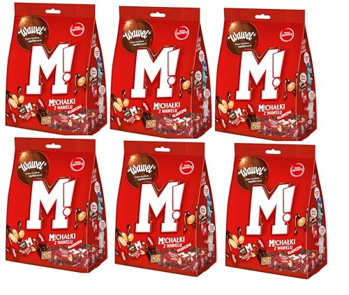 6er Pack Wawel Michalki Klasyczne Konfekt mit Erdnüssen in Schokolade 245 g von Prima