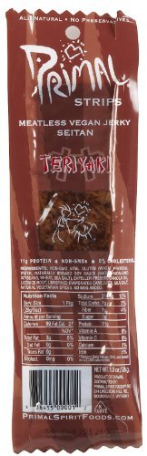 Primal Strips Primal Strips Jerky MTless Seitan TERIYAKI, 28 g Primal Strips Primal Strips Jerky MTless Seitan TERIYAKI, 28 g von Primal Vegan Jerky