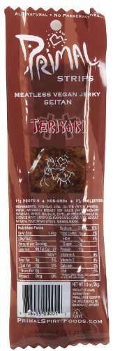 Primal Strips Primal Strips Jerky MTless Seitan TERIYAKI, 28 g von Primal Vegan Jerky