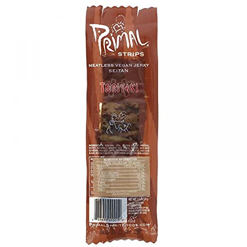Primal Vegan Jerky | Seitan - Teriyaki Jerky | 5 x 28g Primal Vegan Jerky | Seitan - Teriyaki Jerky | 5 x 28g von Primal Vegan Jerky