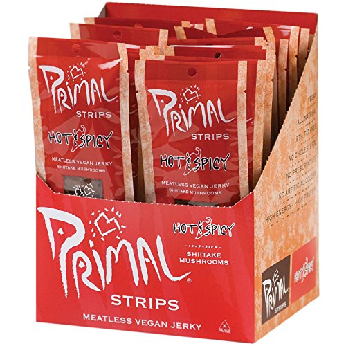 Primal Vegan Jerky Shiitake Mushroom Jerky 28g x 24 von Primal Vegan Jerky