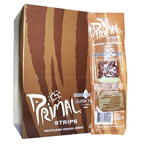 Primal Vegan Jerky | Soy - Hickory Smoked Jerky | 6 x 28g Primal Vegan Jerky | Soy - Hickory Smoked Jerky | 6 x 28g von Primal Vegan Jerky