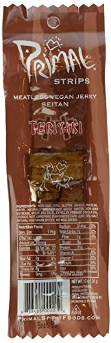 Primal Teriyaki Meatless Jerky (24x1 Oz) von Primal Spirit Foods