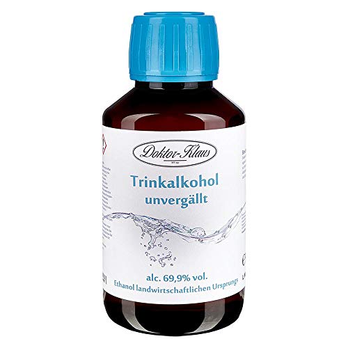 100ml Primasprit Trinkalkohol 69,9% vol. Alc. in brauner PET Flasche mit OV von Doktor Klaus von Primasprit