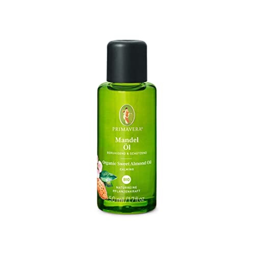 PRIMAVERA Pflegeöl Mandelöl bio 50 ml – naturreine Pflanzenkraft – Glasflasche – Aromaöl, Körperöl, Naturkosmetik - gut verträglich, schützend, lindert Hautrötungen – vegan PRIMAVERA Pflegeöl Mandelöl bio 50 ml – naturreine Pflanzenkraft – Glasflasche – Aromaöl, Körperöl, Naturkosmetik - gut verträglich, schützend, lindert Hautrötungen – vegan von Primavera