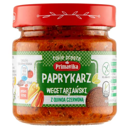 Paprika paste vegetarian with red quinoa 160 g Primavika von PRIMAVIKA